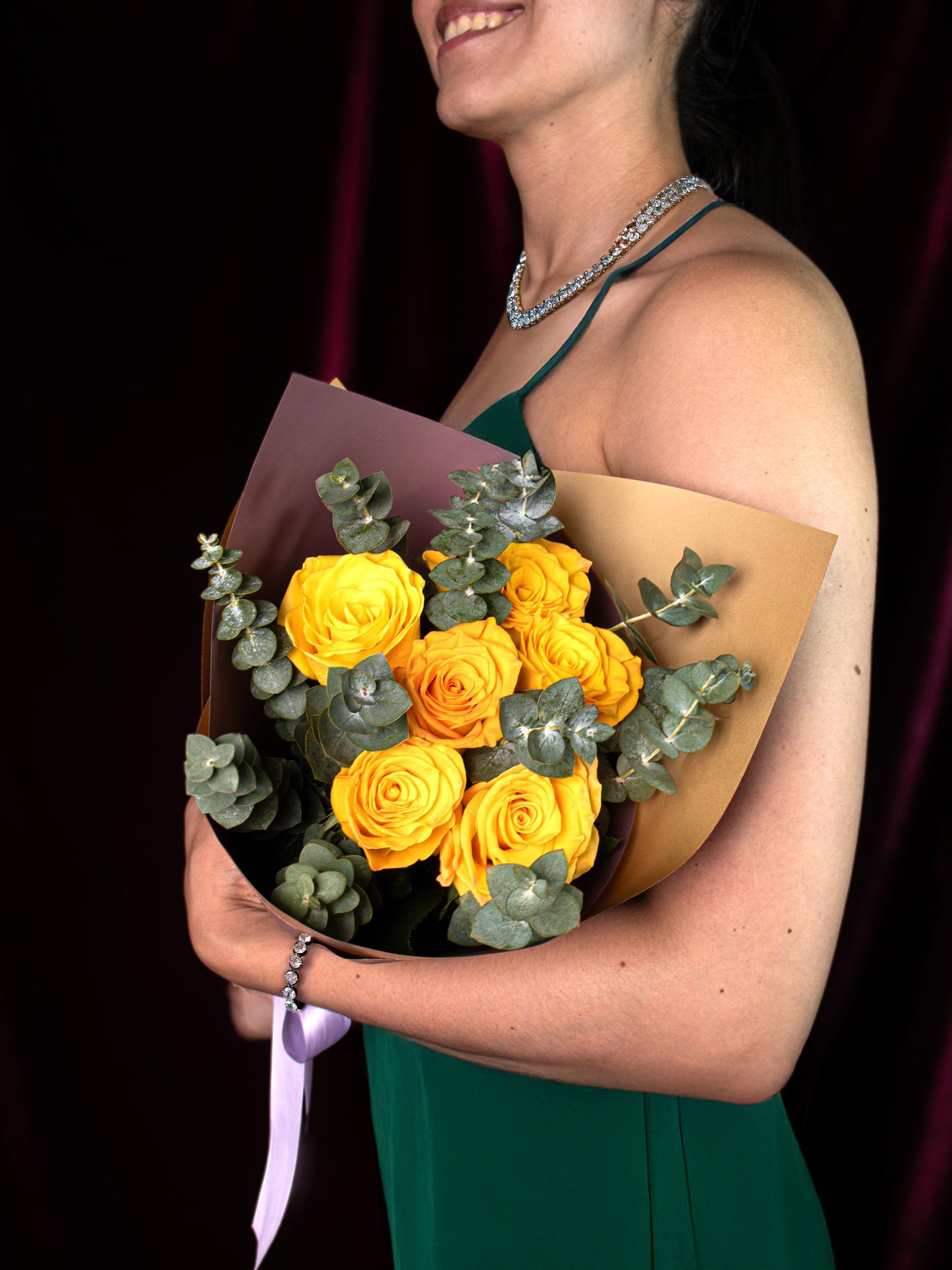 Ramo de 6 rosas amarillas